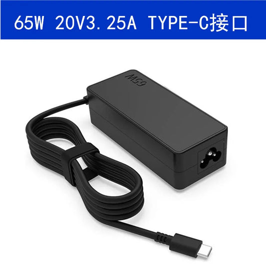 20V 65W USB‑C Laptop Charger – Compatible with Lenovo ThinkPad X1 Carbon, Yoga, X270, X280, T580, P51, P52s, E480, E470, S2”