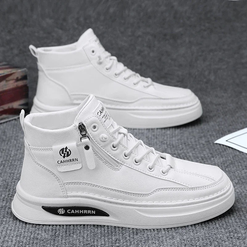 Men’s High‑Top Skateboard Leisure Sneakers