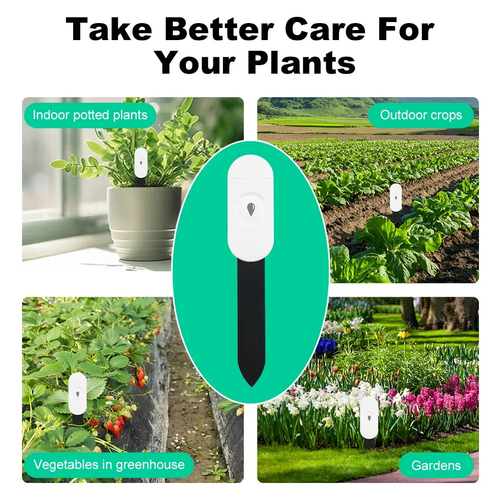 “Tuya ZigBee Soil Moisture Tester – Smart Humidity & Soil Monitor Sensor for Gardening