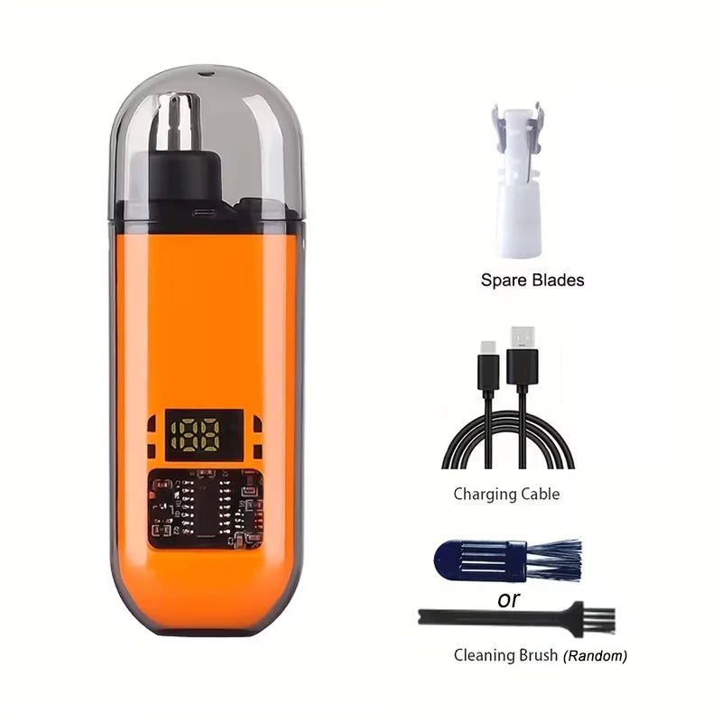 2-in-1 Electric Ear & Nose Hair Trimmer – 2024 Professional Painless Grooming Tool for Men
