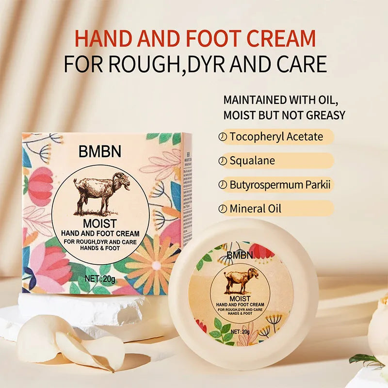 Lanolin‑enriched hand and foot cream deeply repairs cracked, dry skin. Protective formula moisturizes, softens, and restores resilience, leaving hands and feet smooth, nourished, and comfortable daily.