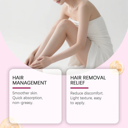 A soothing post-hair removal oil that moisturizes and repairs sensitive underarm skin