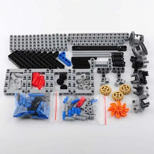 4WD RC Car Chassis Kit – Electric Drive with IR Remote & LEGO-Compatible MOC Parts