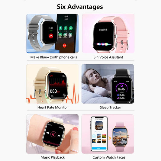 2025 Sport Smart Watch – Bluetooth Call Fitness & Health Tracker