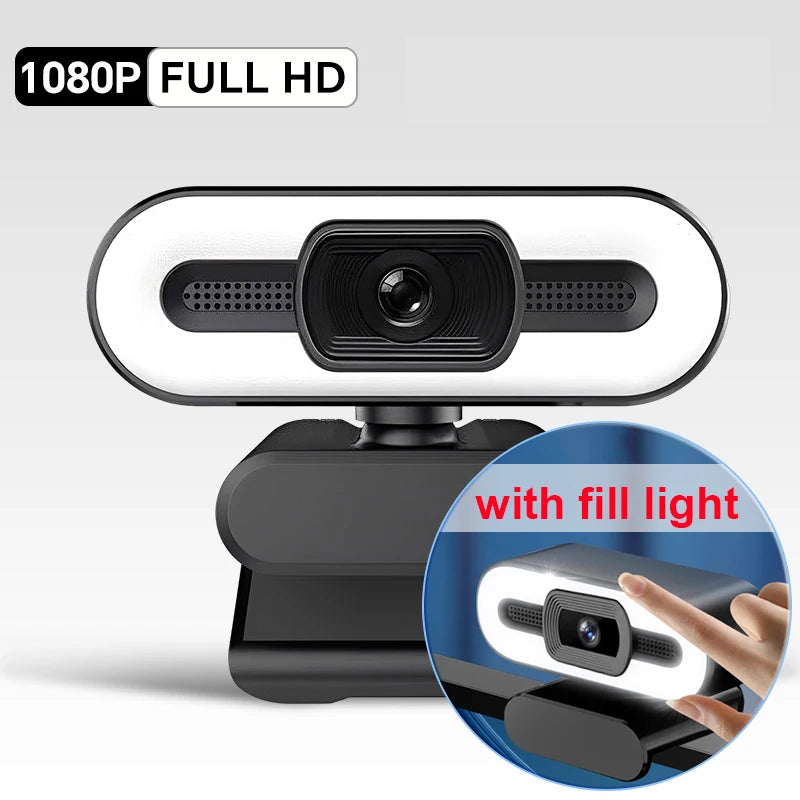 4K Webcam with 2K Autofocus & Built-in Microphone – Full HD 1080P Streaming Camera for PC/Laptop