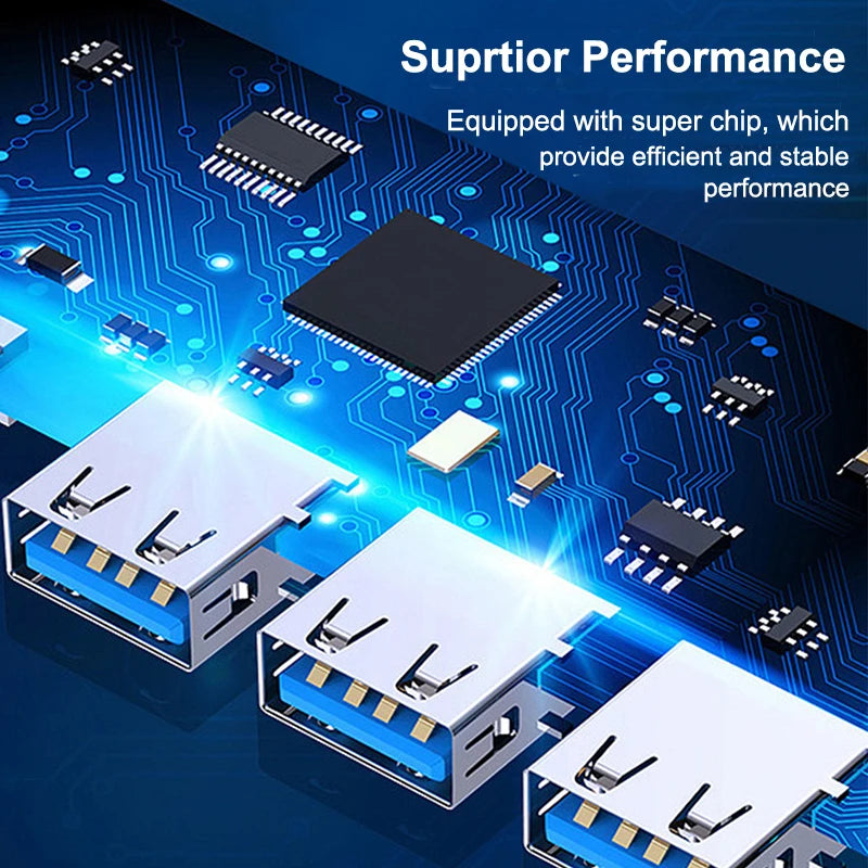 USB-C Hub 3.0/3.1 – 4-Port OTG Splitter Adapter for MacBook, Xiaomi, Lenovo & PCs”