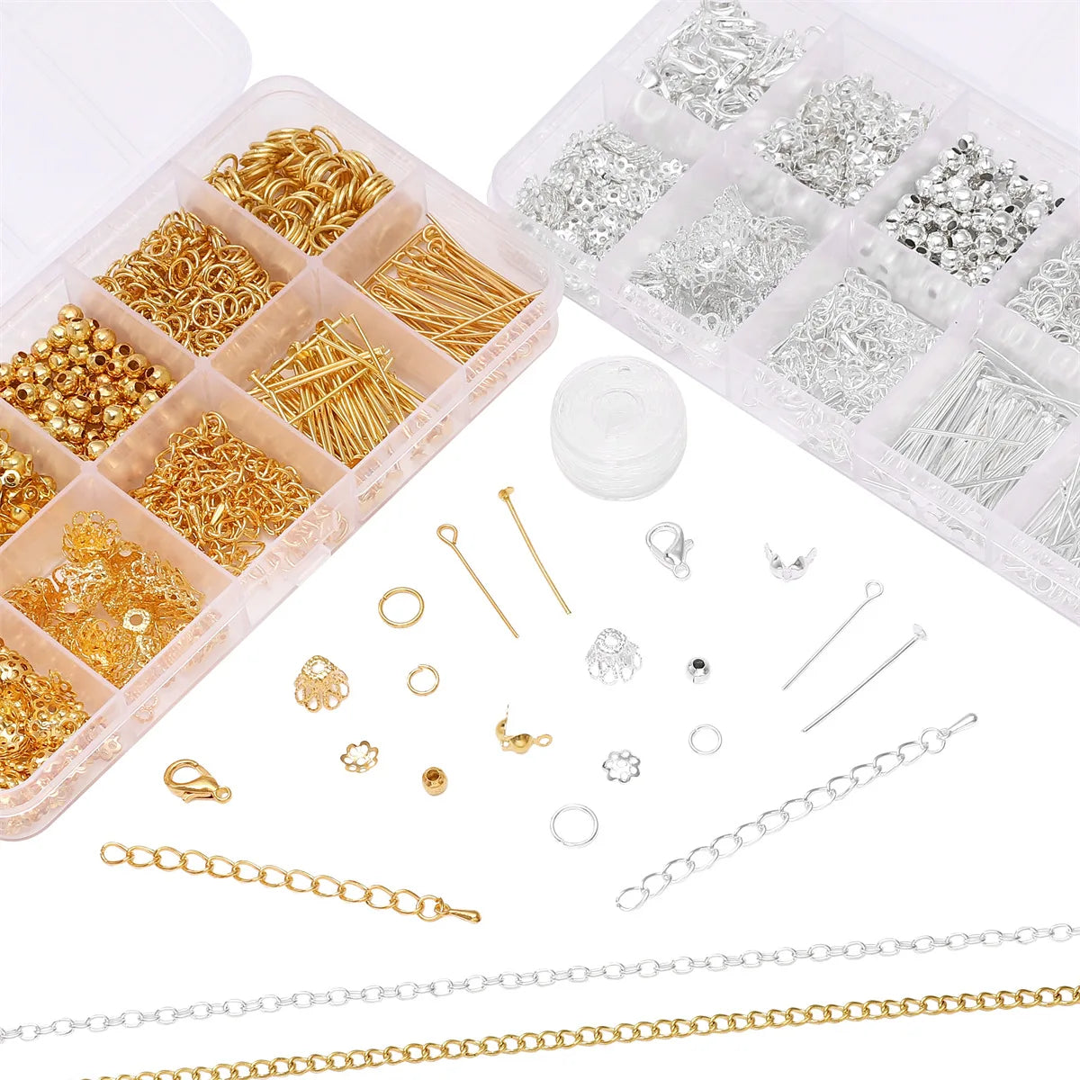 Jewelry Making Starter Kit – 10‑Piece DIY Beads & Findings Set for Earrings & Necklaces