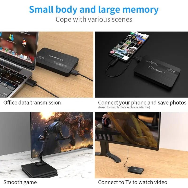 Portable External HDD 2.5” – USB 3.0 Hard Drive (320GB–2TB)