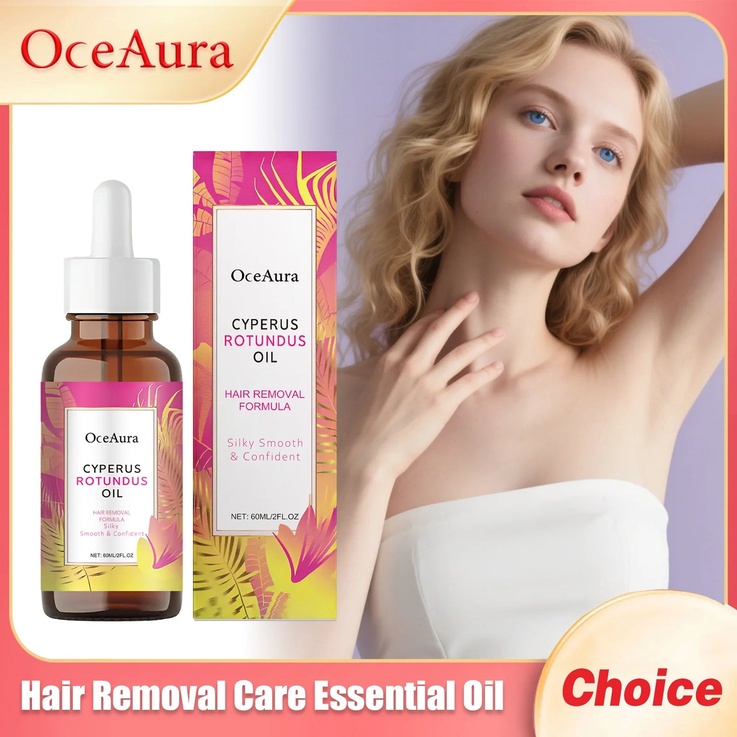 A soothing post-hair removal oil that moisturizes and repairs sensitive underarm skin
