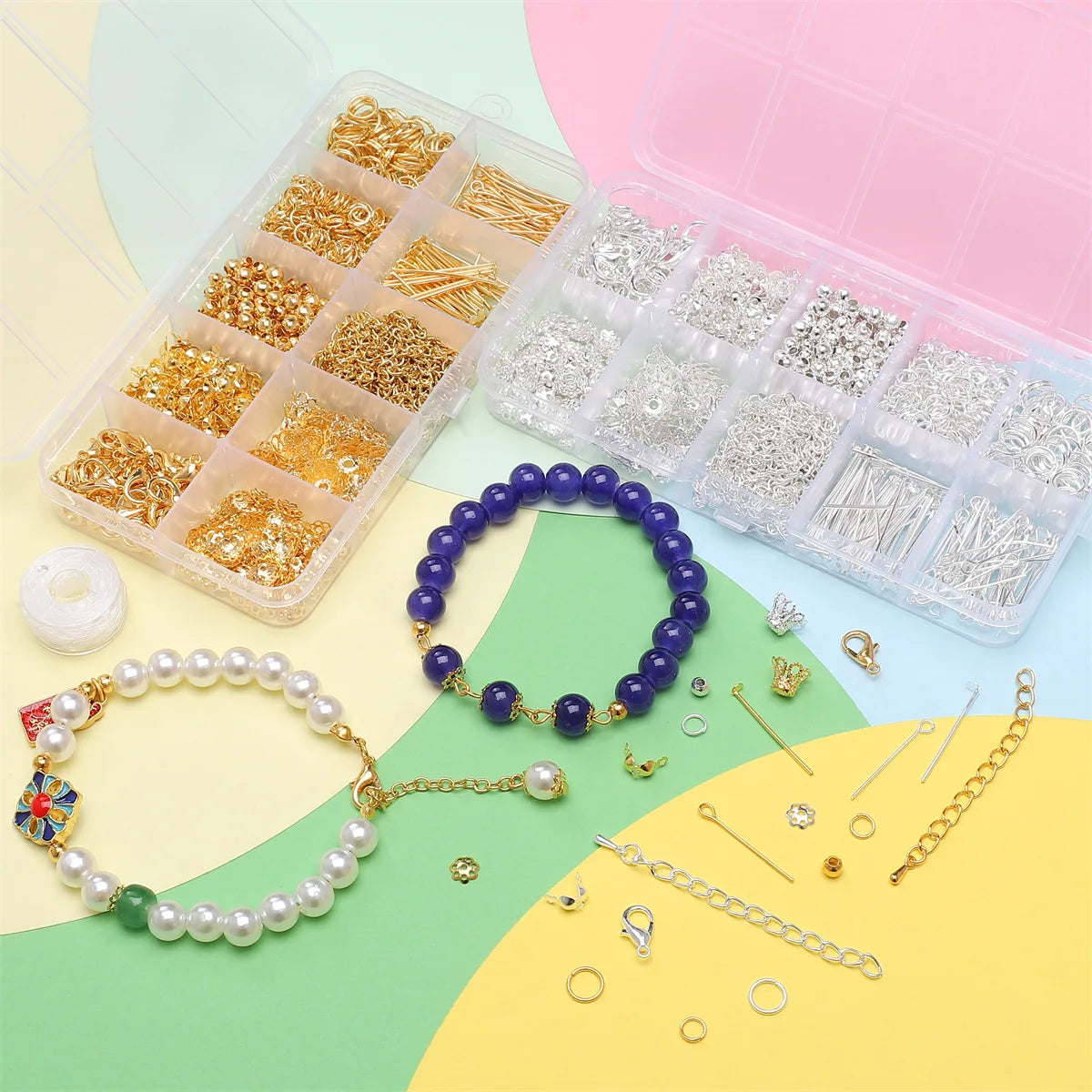 Jewelry Making Starter Kit – 10‑Piece DIY Beads & Findings Set for Earrings & Necklaces