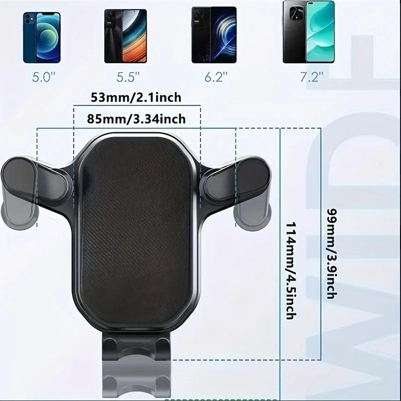 Car Phone Holder – Air Vent Clip Mount for 4.7–6.7 Inch Smartphones”
