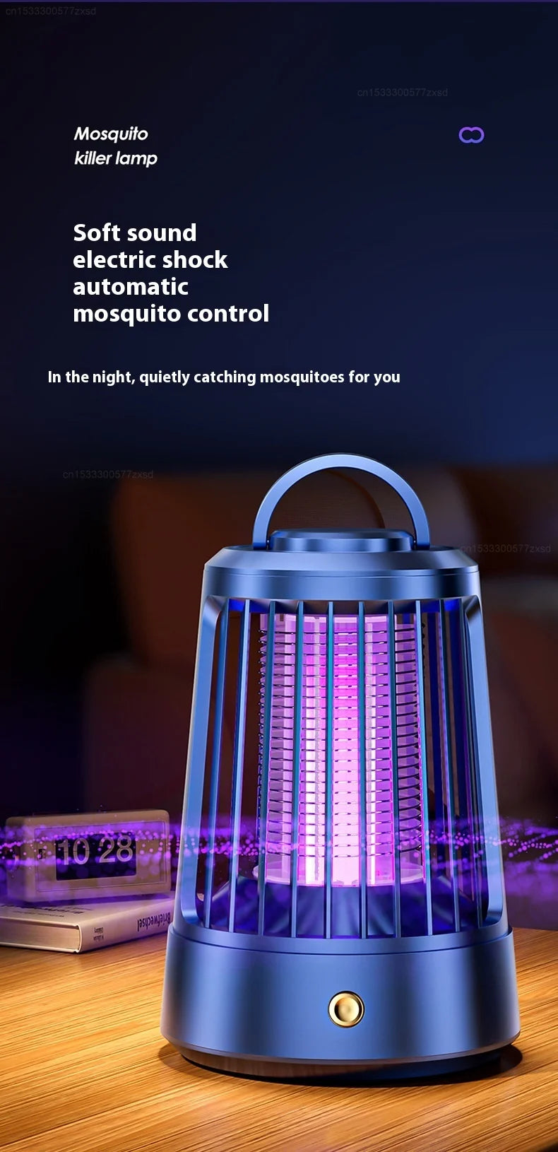 Mosquito Killer Lamp Indoor Electric Shock Mosquito Killer Lamp Outdoor Suspended Type USB Rechargeable Insect Killer Household