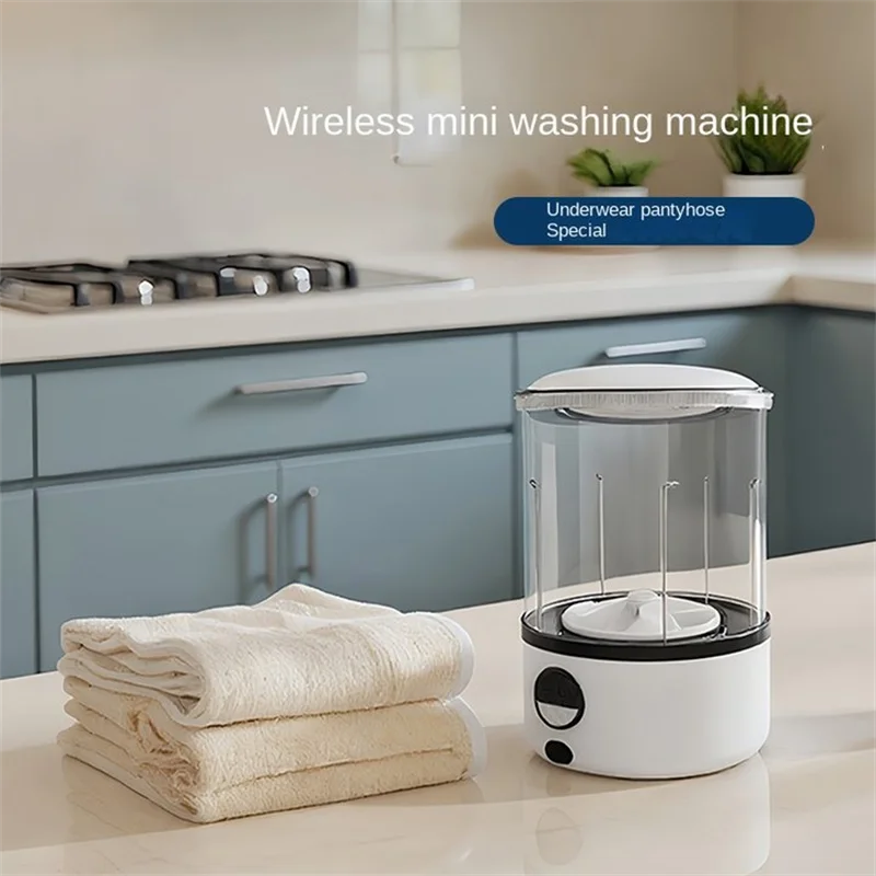 2L Mini Washing Machine – Portable Turbine LED Washing Cup (2000mAh)