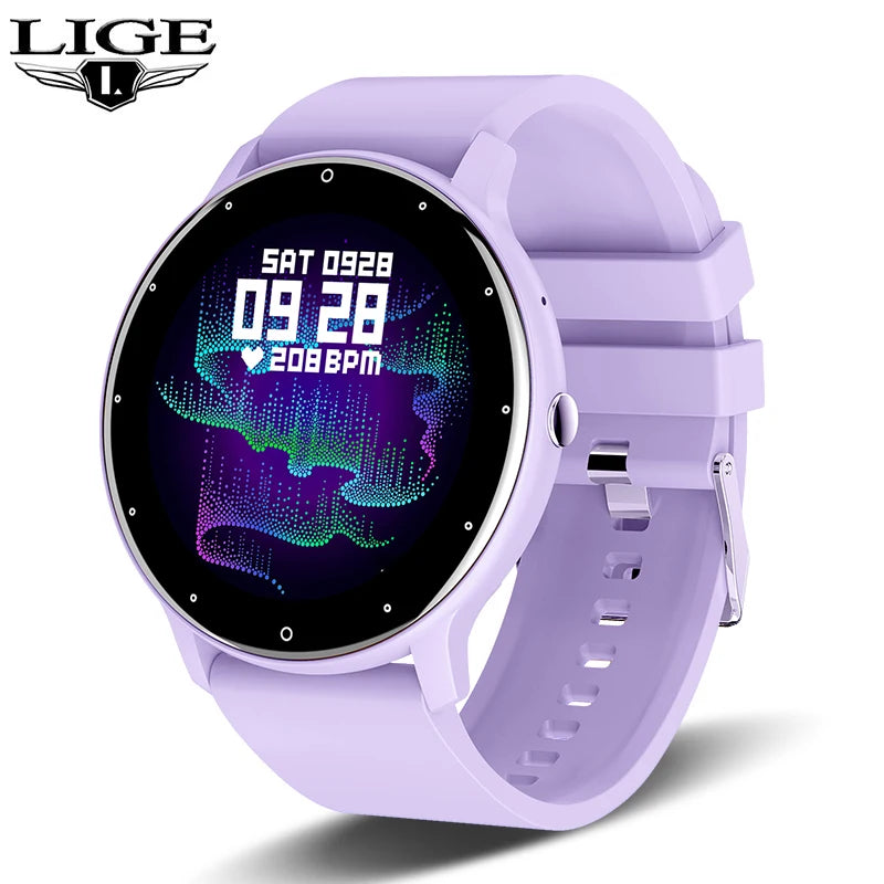LIGE Smart Watch – Full Touch Bluetooth Call Fitness Tracker