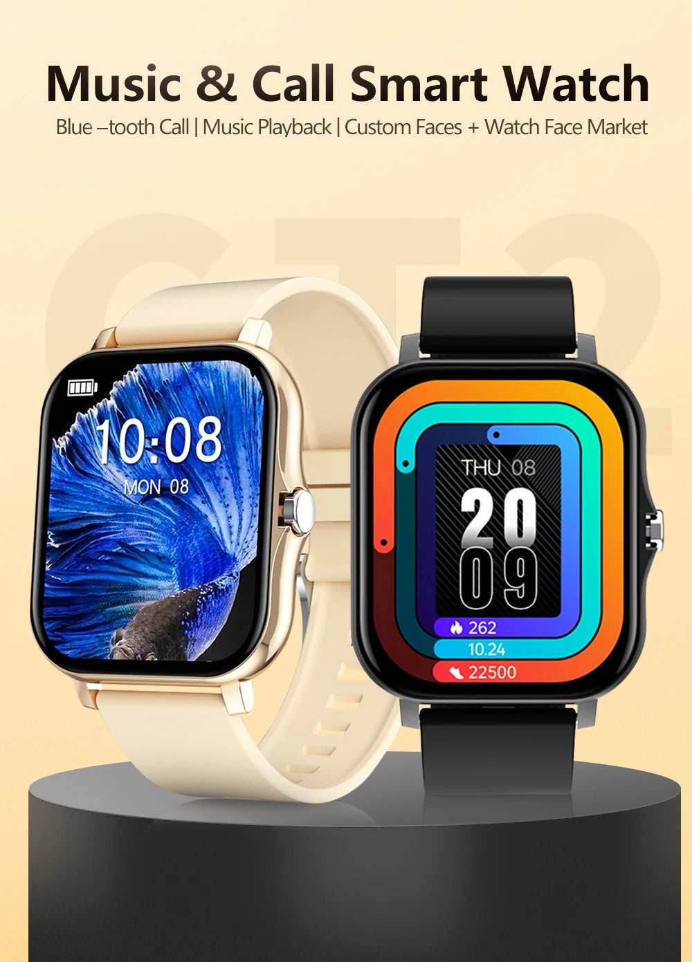 2025 Sport Smart Watch – Bluetooth Call Fitness & Health Tracker