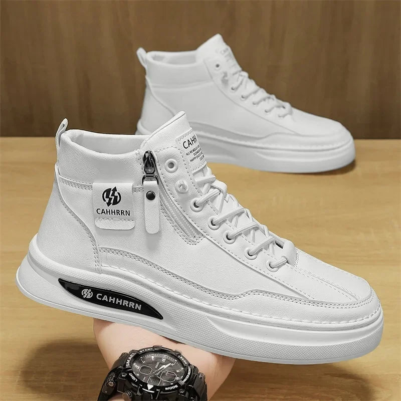 Men’s High‑Top Skateboard Leisure Sneakers