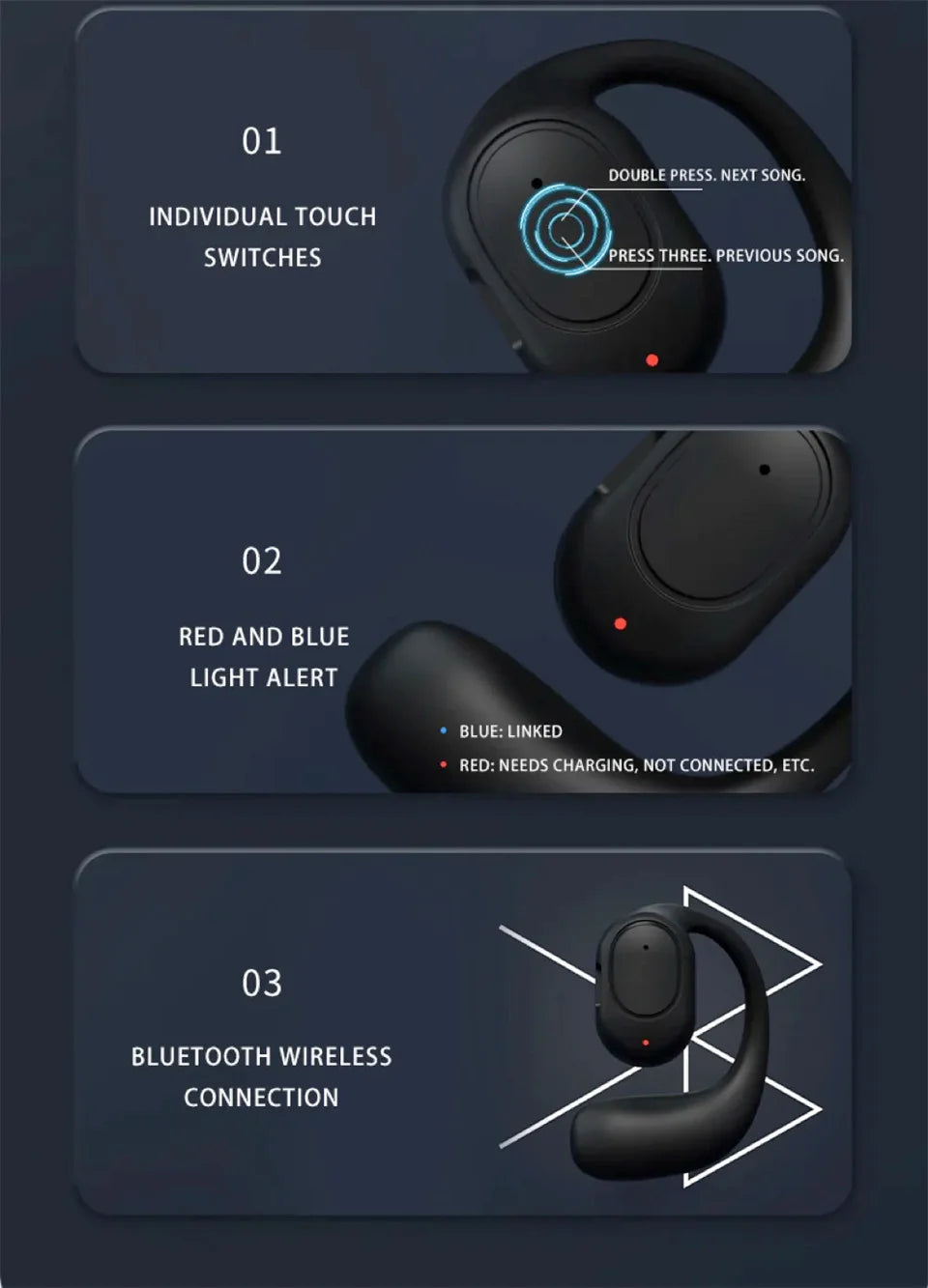 Wireless Bone Conduction Headset