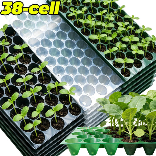 32 Cells Propagation Seedling Starter Nursery Pots Germination Plant Flower Pots Tray Garden Seeds Grow Box with Drainage Holes