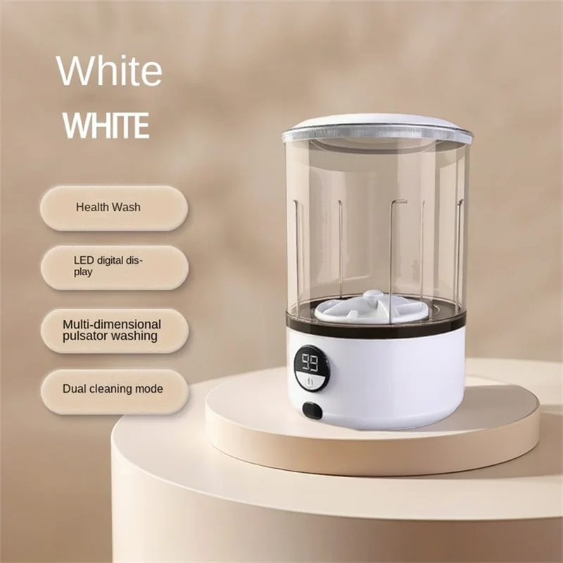 2L Mini Washing Machine – Portable Turbine LED Washing Cup (2000mAh)