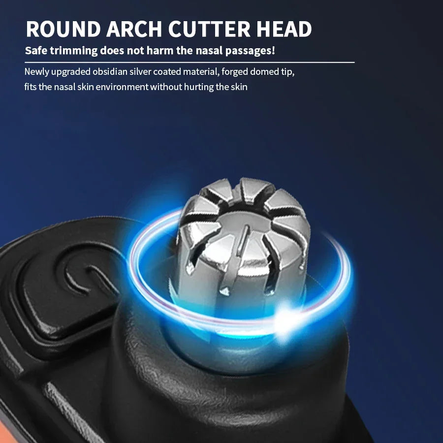 2-in-1 Electric Ear & Nose Hair Trimmer – 2024 Professional Painless Grooming Tool for Men