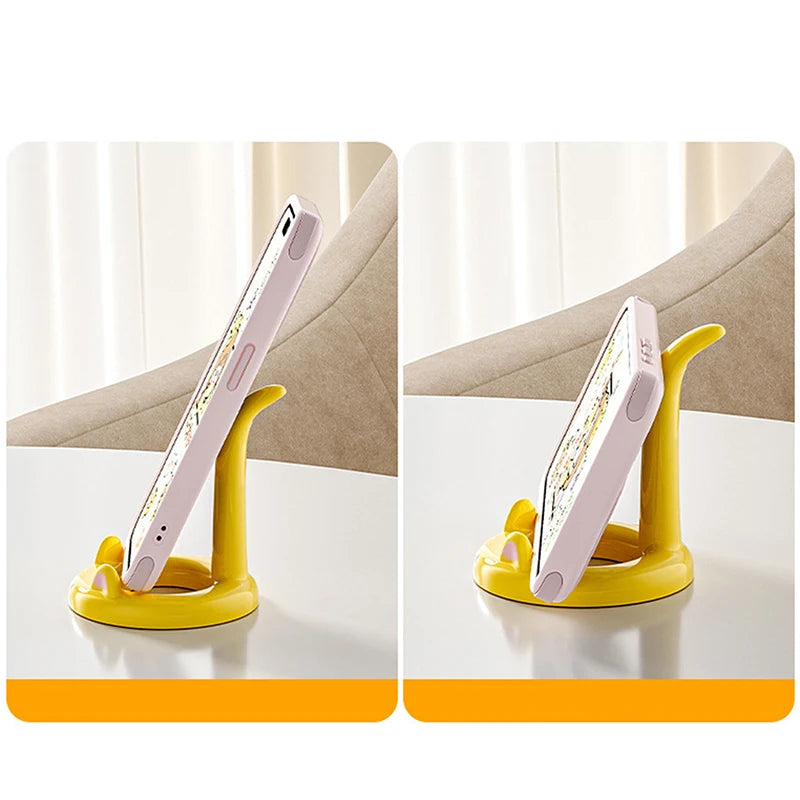 Whisker Charm Cat Phone Holder and Cute Desktop Ornament & Stand