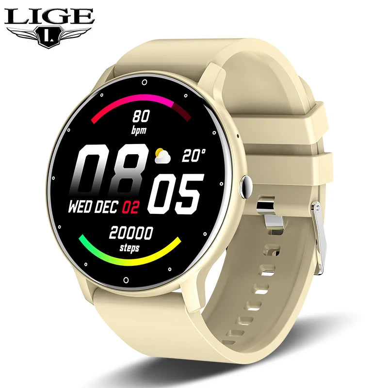 LIGE Smart Watch – Full Touch Bluetooth Call Fitness Tracker