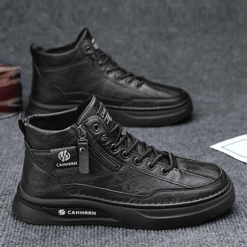 Men’s High‑Top Skateboard Leisure Sneakers