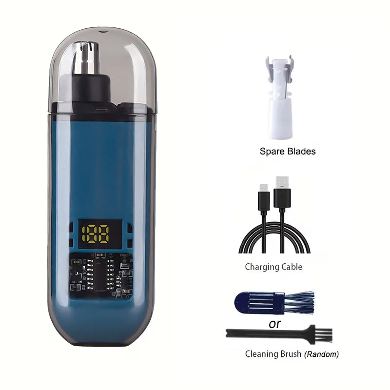 2-in-1 Electric Ear & Nose Hair Trimmer – 2024 Professional Painless Grooming Tool for Men
