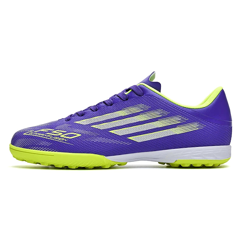 Men's High Top Soccer Shoes with Long Spikes