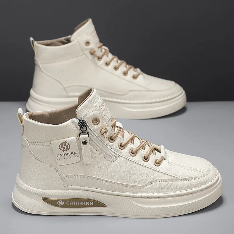 Men’s High‑Top Skateboard Leisure Sneakers