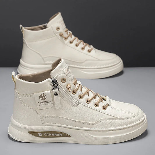 Men’s High‑Top Skateboard Leisure Sneakers