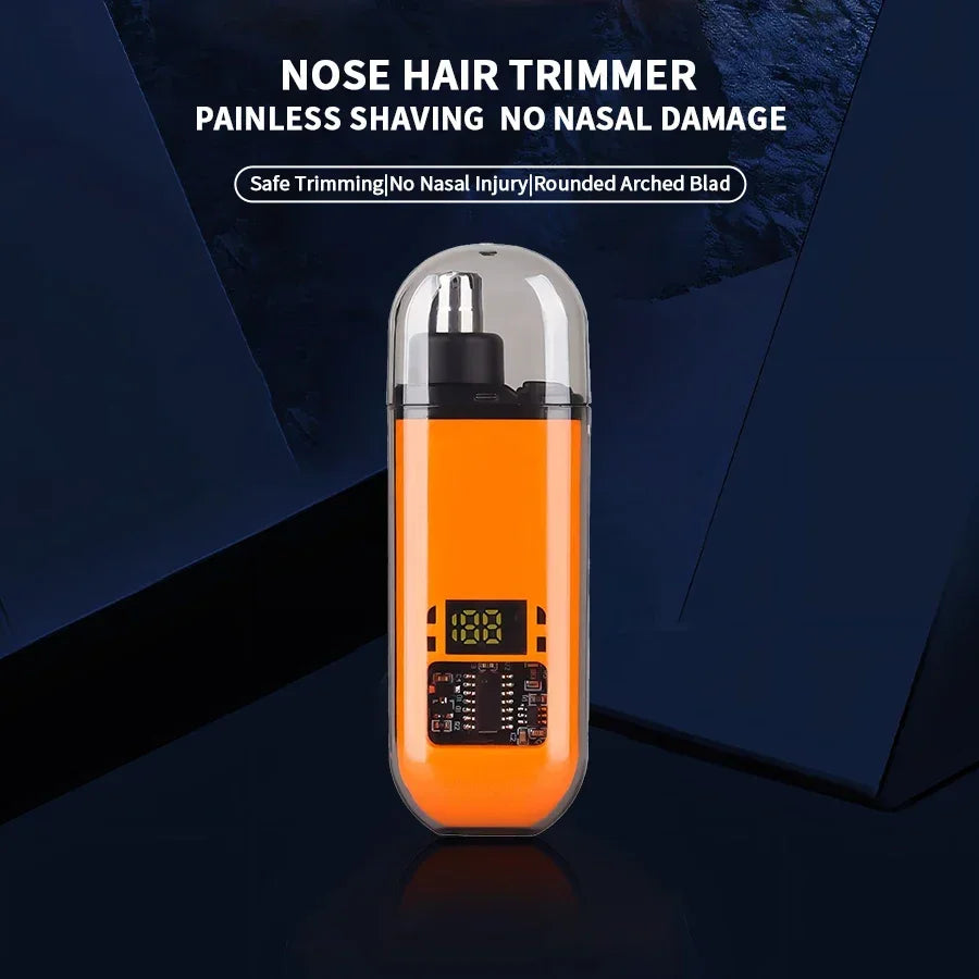 2-in-1 Electric Ear & Nose Hair Trimmer – 2024 Professional Painless Grooming Tool for Men