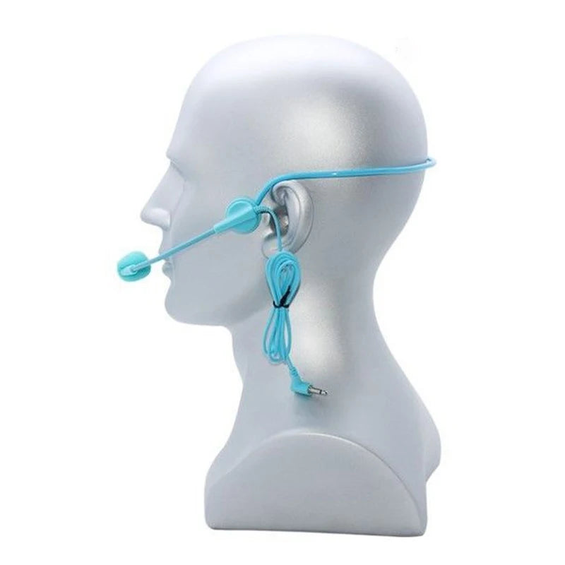 Professional Head Mounted Wired Microphone for Speaker Megaphone Tour Guide Conference Teacher Hanging Mic Stage Performance 3.5