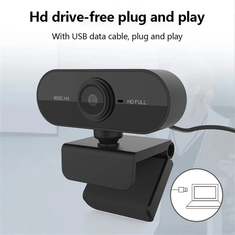 HD Webcam with 2K/1080P/720P/480P – Mini USB Camera with Microphone & Privacy Cover for PC/Laptop”