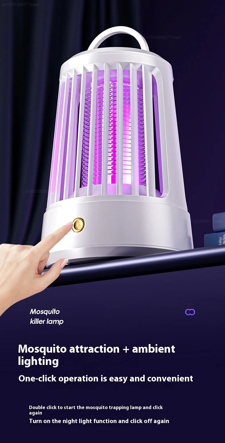 Mosquito Killer Lamp Indoor Electric Shock Mosquito Killer Lamp Outdoor Suspended Type USB Rechargeable Insect Killer Household