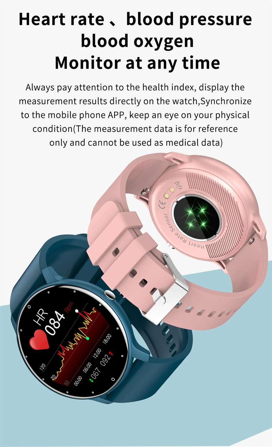 LIGE Smart Watch – Full Touch Bluetooth Call Fitness Tracker