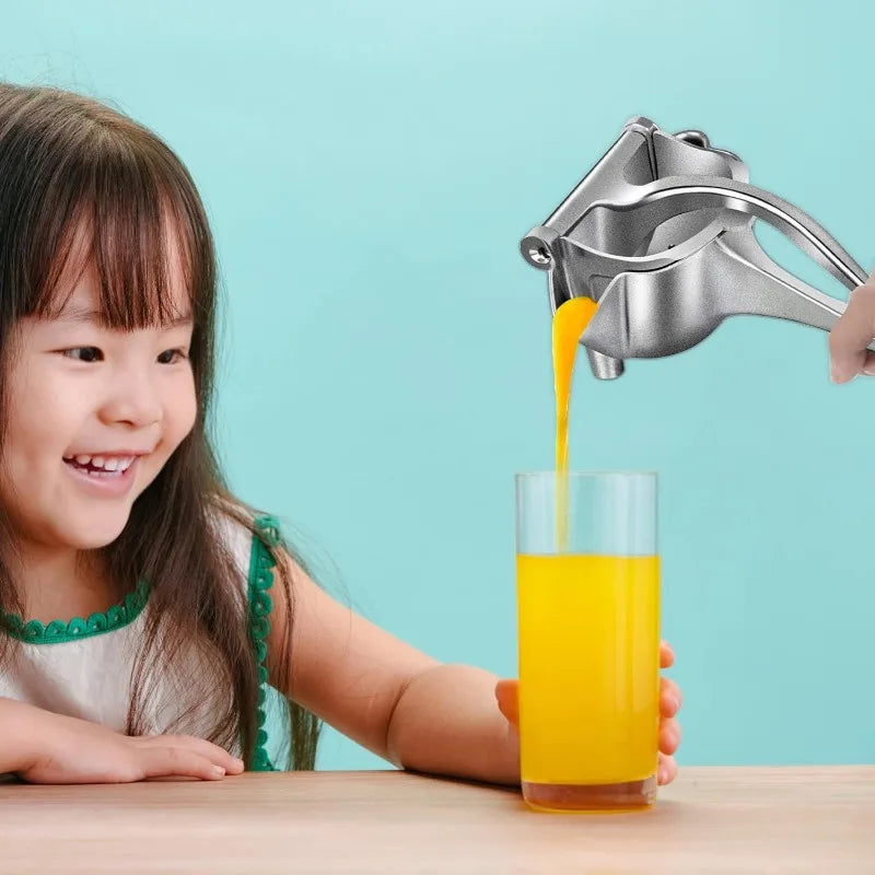 Manual Fruit Juicer – Premium Metal Alloy Citrus Squeezer Extractor Too