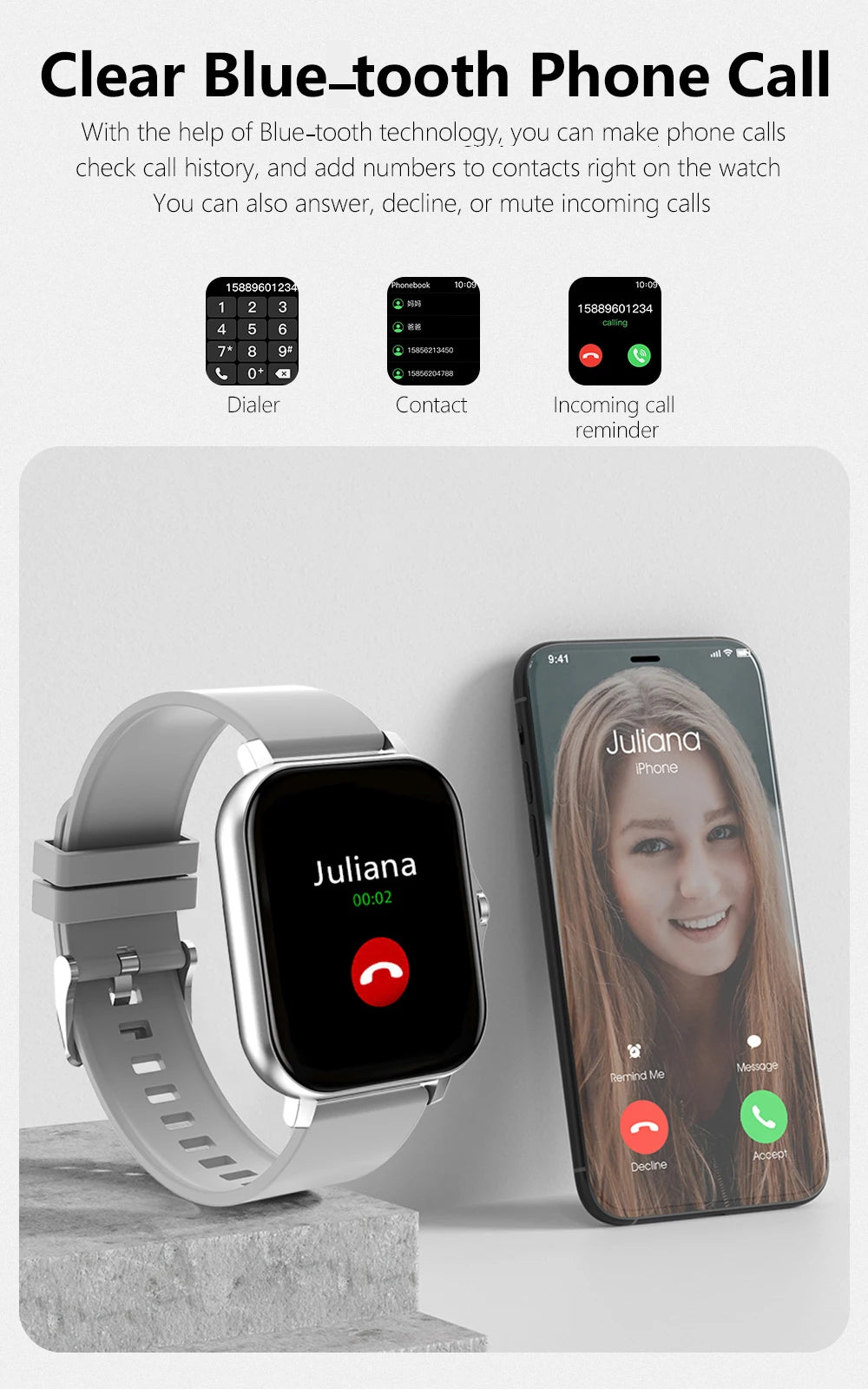 2025 Sport Smart Watch – Bluetooth Call Fitness & Health Tracker