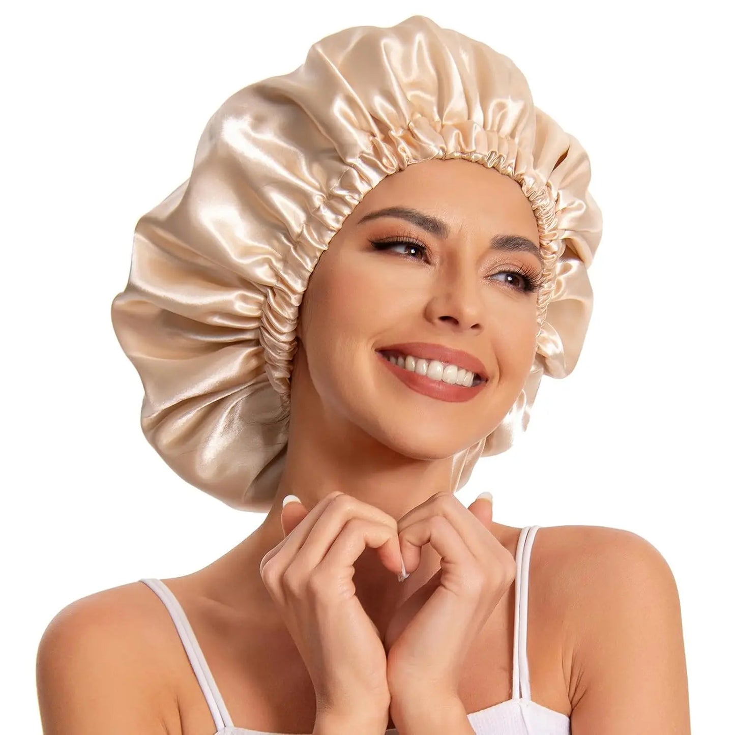 Satin Silk Hair Bonnet — Protect Your Natural Hair While You Sleep