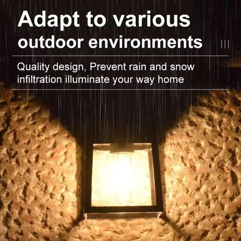 Solar Wall Light – Outdoor Waterproof LED Lamp with Sensor for House, Garden & Fence Decoration