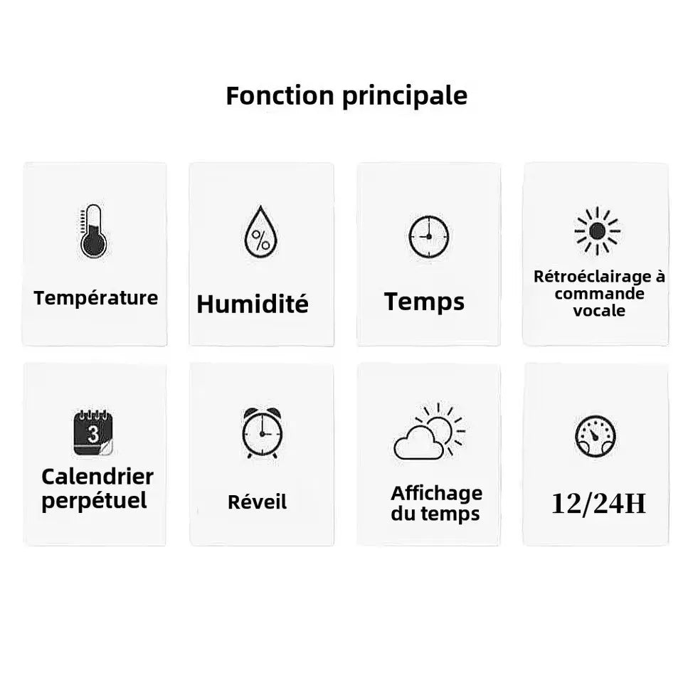 Digital Weather Station – Temperature & Humidity Meter with Clock, Calendar & Alarm