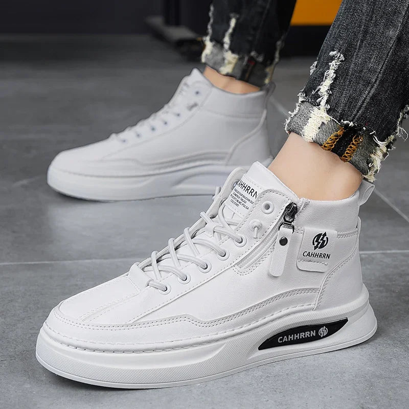 Men’s High‑Top Skateboard Leisure Sneakers