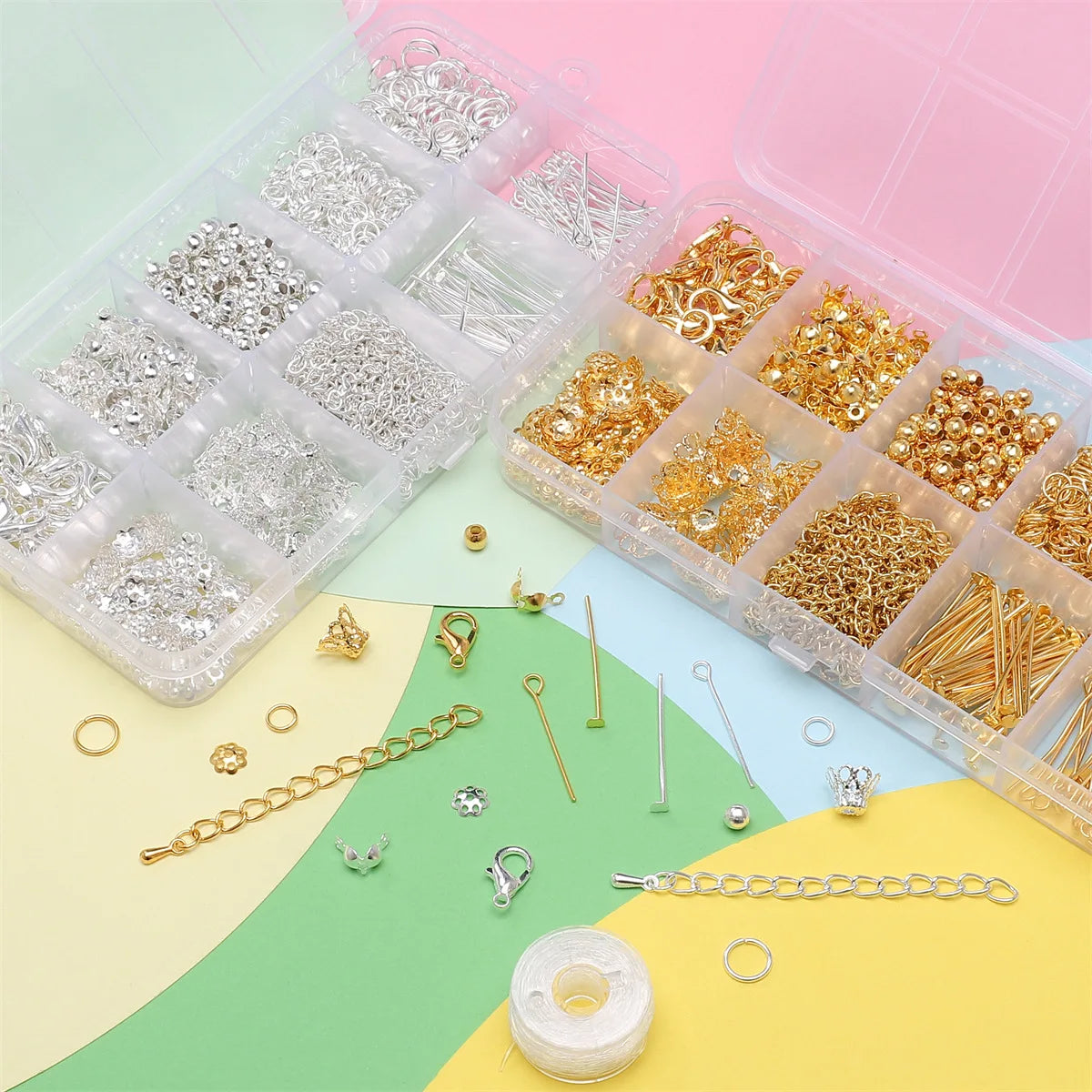 Jewelry Making Starter Kit – 10‑Piece DIY Beads & Findings Set for Earrings & Necklaces