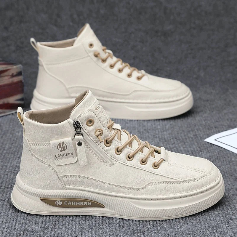 Men’s High‑Top Skateboard Leisure Sneakers