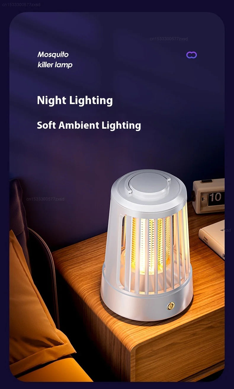 Mosquito Killer Lamp Indoor Electric Shock Mosquito Killer Lamp Outdoor Suspended Type USB Rechargeable Insect Killer Household