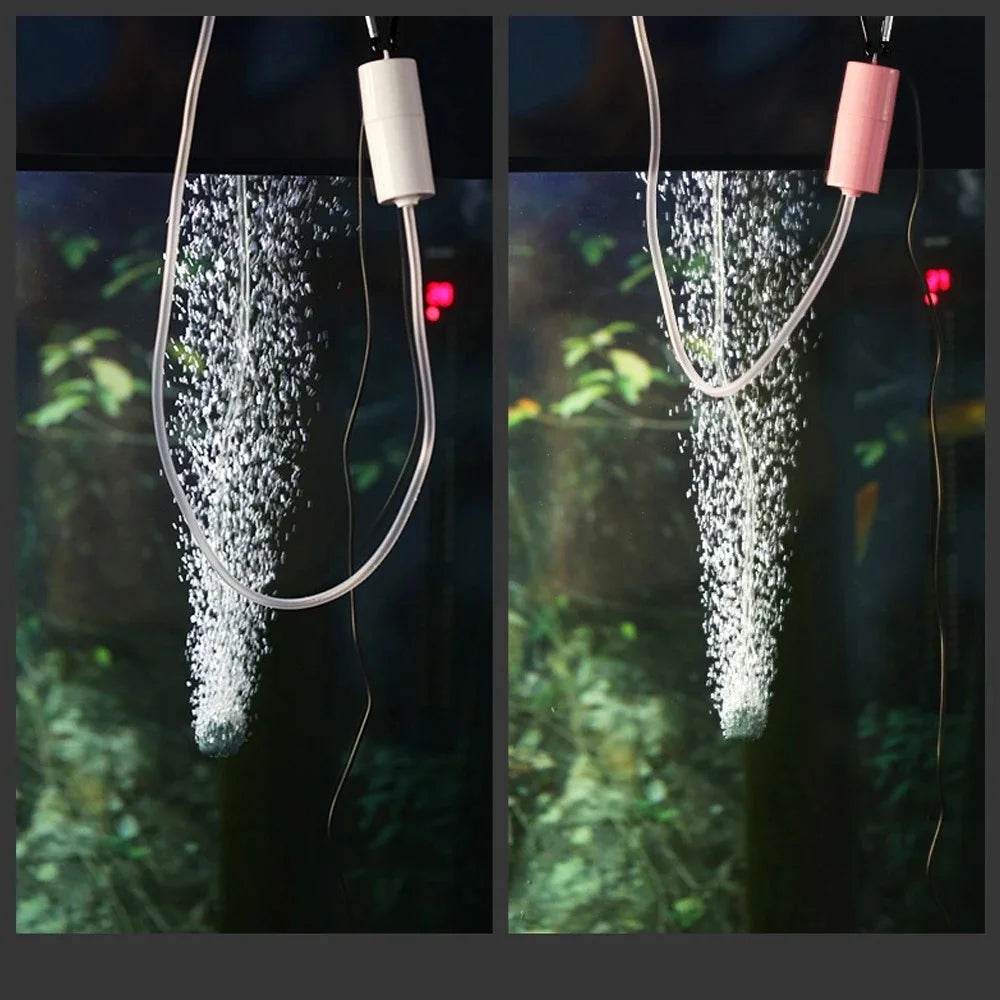 Aquarium USB Air Pump – Portable Mini Oxygenator & Air Compressor (5V)