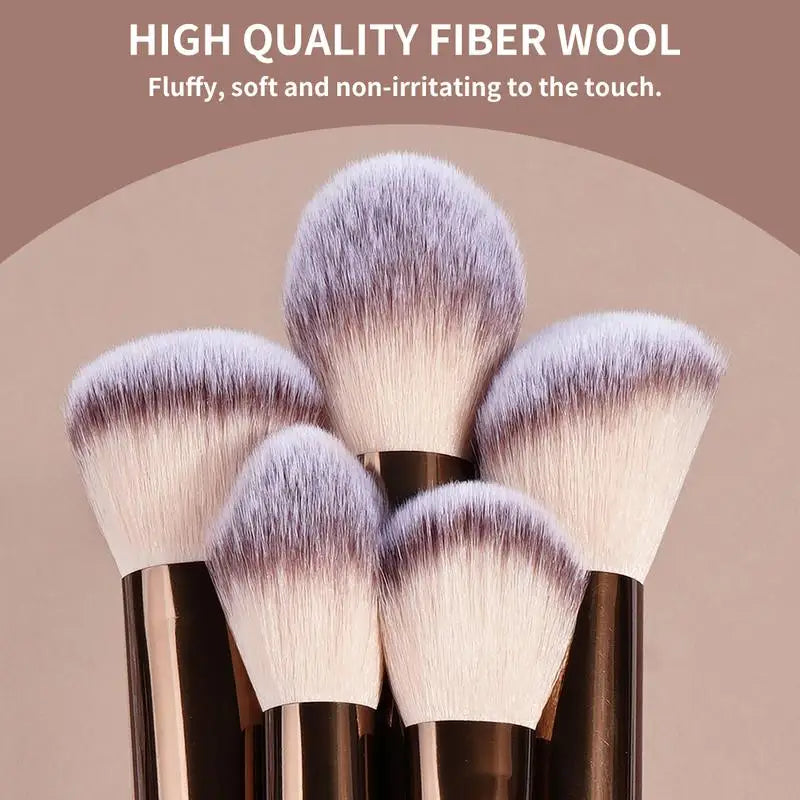 A comprehensive 13‑piece makeup brush set featuring soft bristles, professional cosmetic tools for concealer and detail application. Portable kit ensures flawless blending, precise coverage, and effortless beauty.
