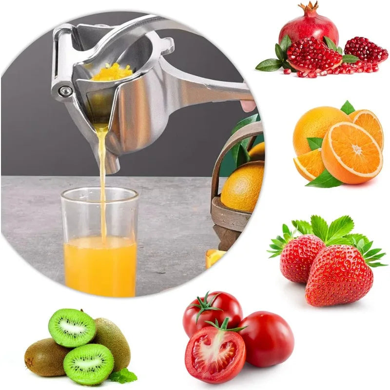Manual Fruit Juicer – Premium Metal Alloy Citrus Squeezer Extractor Too