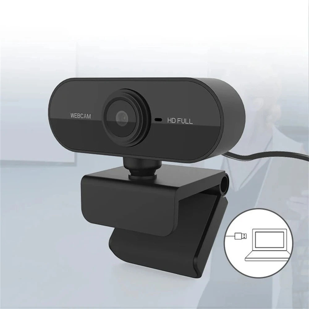 HD Webcam with 2K/1080P/720P/480P – Mini USB Camera with Microphone & Privacy Cover for PC/Laptop”