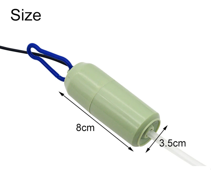 Aquarium USB Air Pump – Portable Mini Oxygenator & Air Compressor (5V)